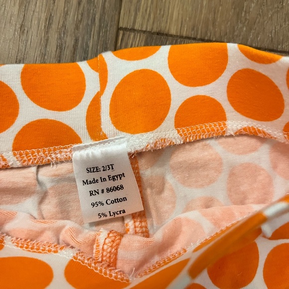 ADORABLE NWT! Ann Loren Navy and Orange girls Set size 2/3T - Picture 5 of 5